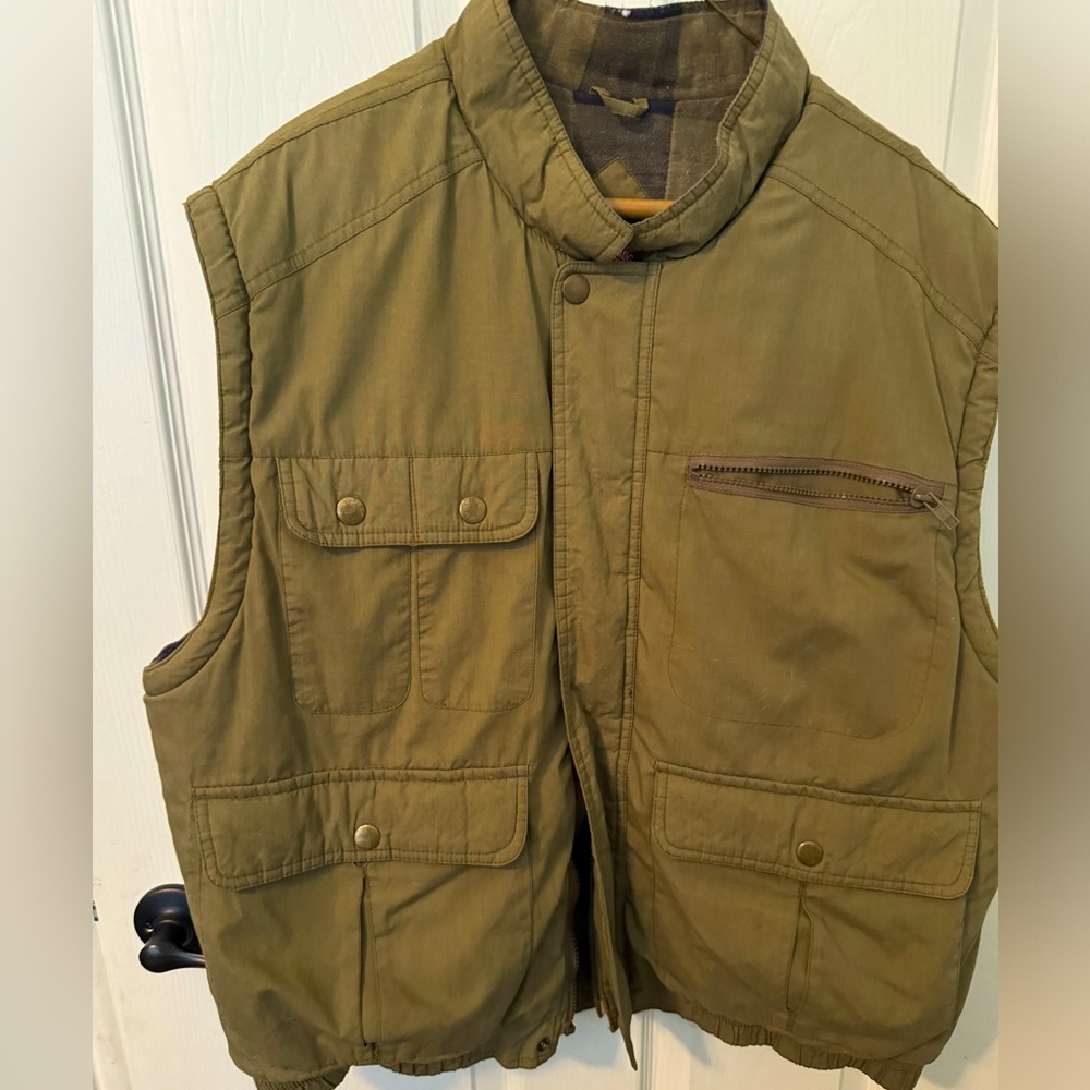 Eagles Ridge Outfitters Mens  Flannel Lined Vest -(Fishing / Hunting)